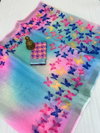 MG 429 Linen Butterfly Printed Sarees Wholesale Price In Surat